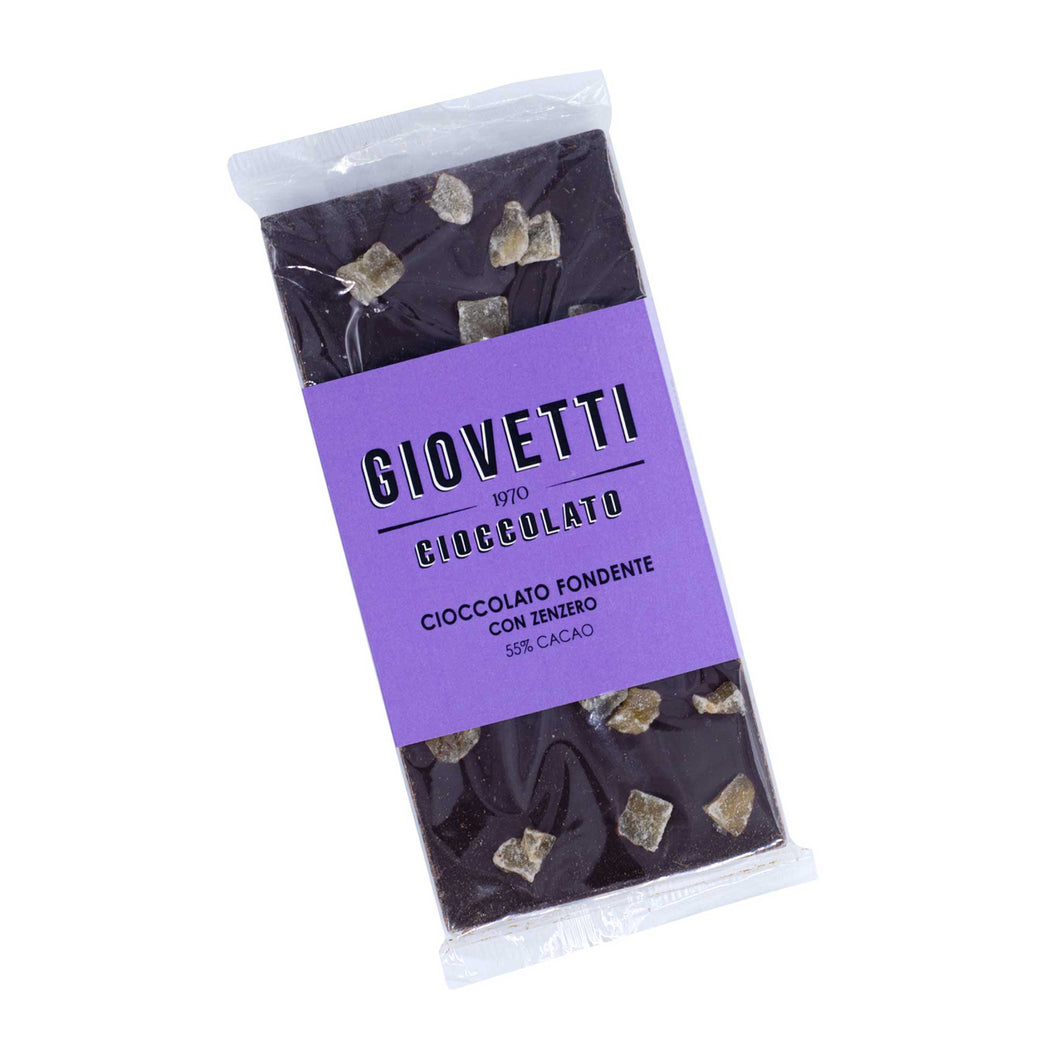Tavoletta Cioccolato Fondente e Zenzero - Giovetti.it - Shop online 
