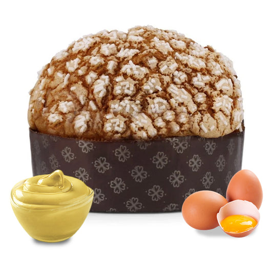 Panettone artigianale farcito con Crema Zabajone - Giovetti.it - Shop online 